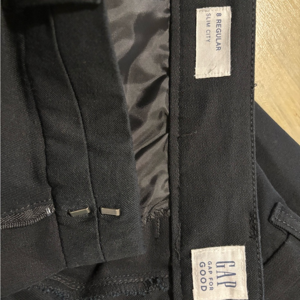 GAP Black Slim City Pants